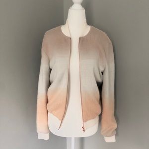 Paper Crown ombré bomber jacket